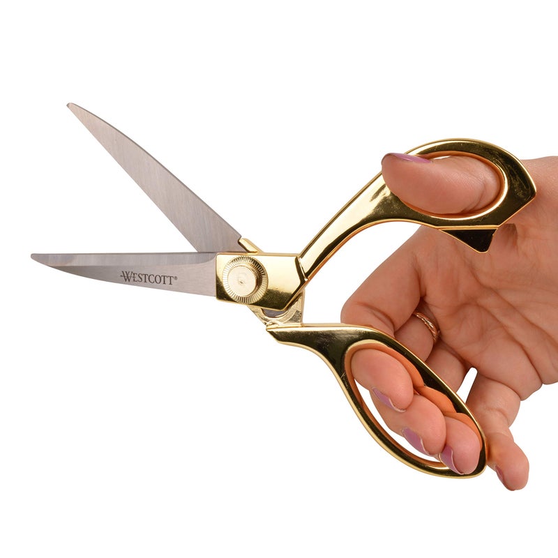 Westcott 17196 8-Inch Stainless Steel Gold Scissors For Office and Home - Image 4